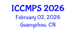 International Conference on Chemical Materials and Polymer Structures (ICCMPS) February 02, 2026 - Guangzhou, China International Conference on Chemical Materials and Polymer Structures (ICCMPS) February 02, 2026 - Guangzhou, China