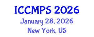 International Conference on Chemical Materials and Polymer Structures (ICCMPS) January 28, 2026 - New York, United States