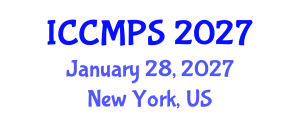 International Conference on Chemical Materials and Polymer Structures (ICCMPS) January 28, 2027 - New York, United States