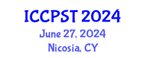 International Conference on Chemical Process Safety and Toxicology (ICCPST) June 27, 2024 - Nicosia, Cyprus