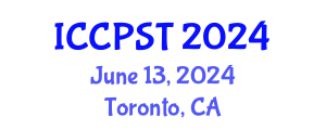 International Conference on Chemical Process Safety and Toxicology (ICCPST) June 13, 2024 - Toronto, Canada