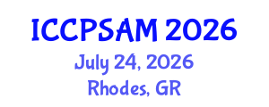 International Conference on Chemical Process Safety Assessment and Management (ICCPSAM) July 24, 2026 - Rhodes, Greece International Conference on Chemical Process Safety Assessment and Management (ICCPSAM) July 24, 2026 - Rhodes, Greece