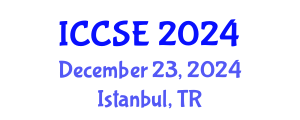 International Conference on Chemical Science and Engineering (ICCSE) December 23, 2024 - Istanbul, Turkey