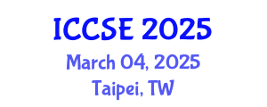 International Conference on Chemical Science and Engineering (ICCSE) March 04, 2025 - Taipei, Taiwan