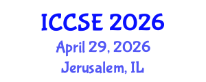 International Conference on Chemical Science and Engineering (ICCSE) April 29, 2026 - Jerusalem, Israel