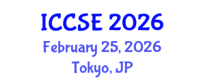 International Conference on Chemical Science and Engineering (ICCSE) February 25, 2026 - Tokyo, Japan