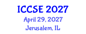 International Conference on Chemical Science and Engineering (ICCSE) April 29, 2027 - Jerusalem, Israel International Conference on Chemical Science and Engineering (ICCSE) April 29, 2027 - Jerusalem, Israel