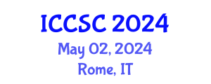 International Conference on Chemicals and Sustainable Chemistry (ICCSC) May 02, 2024 - Rome, Italy