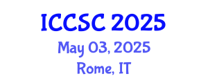 International Conference on Chemicals and Sustainable Chemistry (ICCSC) May 03, 2025 - Rome, Italy