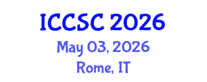 International Conference on Chemicals and Sustainable Chemistry (ICCSC) May 03, 2026 - Rome, Italy