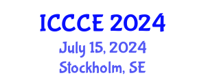 International Conference on Chemistry and Chemical Engineering (ICCCE) July 15, 2024 - Stockholm, Sweden