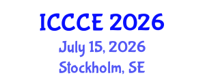 International Conference on Chemistry and Chemical Engineering (ICCCE) July 15, 2026 - Stockholm, Sweden