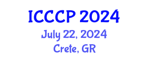 International Conference on Chemistry and Chemical Process (ICCCP) July 22, 2024 - Crete, Greece