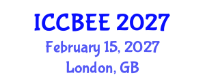 International Conference on Chemistry, Biomedical and Environment Engineering (ICCBEE) February 15, 2027 - London, United Kingdom International Conference on Chemistry, Biomedical and Environment Engineering (ICCBEE) February 15, 2027 - London, United Kingdom