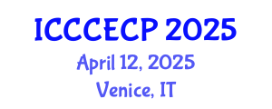International Conference on Chemistry, Chemical Engineering and Chemical Process (ICCCECP) April 12, 2025 - Venice, Italy