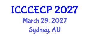 International Conference on Chemistry, Chemical Engineering and Chemical Process (ICCCECP) March 29, 2027 - Sydney, Australia International Conference on Chemistry, Chemical Engineering and Chemical Process (ICCCECP) March 29, 2027 - Sydney, Australia