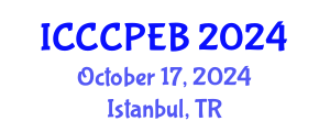 International Conference on Chemistry, Chemical, Process Engineering and Biotechnology (ICCCPEB) October 17, 2024 - Istanbul, Turkey