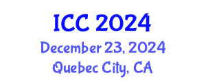 International Conference on Chemistry (ICC) December 23, 2024 - Quebec City, Canada