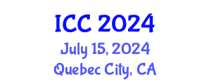 International Conference on Chemistry (ICC) July 15, 2024 - Quebec City, Canada
