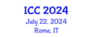 International Conference on Chemistry (ICC) July 22, 2024 - Rome, Italy