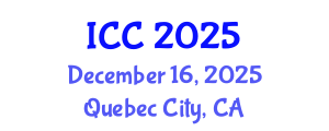International Conference on Chemistry (ICC) December 16, 2025 - Quebec City, Canada