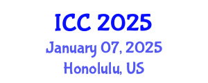 International Conference on Chemistry (ICC) January 07, 2025 - Honolulu, United States