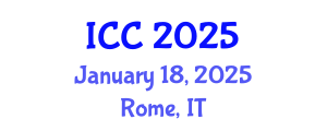 International Conference on Chemistry (ICC) January 18, 2025 - Rome, Italy
