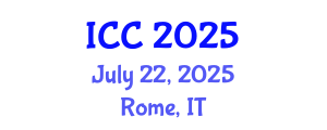 International Conference on Chemistry (ICC) July 22, 2025 - Rome, Italy