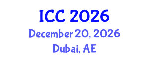 International Conference on Chemistry (ICC) December 20, 2026 - Dubai, United Arab Emirates International Conference on Chemistry (ICC) December 20, 2026 - Dubai, United Arab Emirates