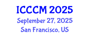 International Conference on Chemistry of Construction Materials (ICCCM) September 27, 2025 - San Francisco, United States