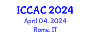 International Conference on Chemometrics in Analytical Chemistry (ICCAC) April 04, 2024 - Rome, Italy