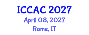 International Conference on Chemometrics in Analytical Chemistry (ICCAC) April 08, 2027 - Rome, Italy International Conference on Chemometrics in Analytical Chemistry (ICCAC) April 08, 2027 - Rome, Italy