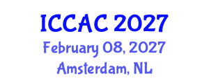 International Conference on Chemometrics in Analytical Chemistry (ICCAC) February 08, 2027 - Amsterdam, Netherlands International Conference on Chemometrics in Analytical Chemistry (ICCAC) February 08, 2027 - Amsterdam, Netherlands