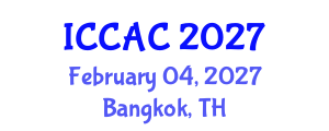 International Conference on Chemometrics in Analytical Chemistry (ICCAC) February 04, 2027 - Bangkok, Thailand International Conference on Chemometrics in Analytical Chemistry (ICCAC) February 04, 2027 - Bangkok, Thailand