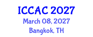 International Conference on Chemometrics in Analytical Chemistry (ICCAC) March 08, 2027 - Bangkok, Thailand International Conference on Chemometrics in Analytical Chemistry (ICCAC) March 08, 2027 - Bangkok, Thailand