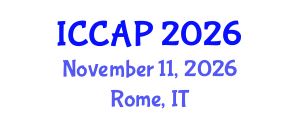 International Conference on Child and Adolescent Psychopathology (ICCAP) November 11, 2026 - Rome, Italy