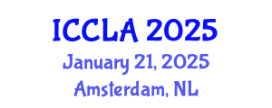 International Conference on Child Language Acquisition (ICCLA) January 21, 2025 - Amsterdam, Netherlands