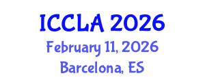 International Conference on Child Language Acquisition (ICCLA) February 11, 2026 - Barcelona, Spain