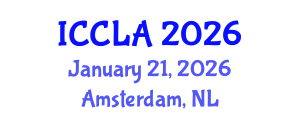 International Conference on Child Language Acquisition (ICCLA) January 21, 2026 - Amsterdam, Netherlands
