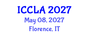 International Conference on Child Language Acquisition (ICCLA) May 08, 2027 - Florence, Italy