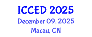 International Conference on Childhood Education and Development (ICCED) December 09, 2025 - Macau, China