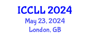 International Conference on Chinese Language and Linguistics (ICCLL) May 23, 2024 - London, United Kingdom
