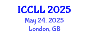 International Conference on Chinese Language and Linguistics (ICCLL) May 24, 2025 - London, United Kingdom