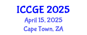 International Conference on Chromosomal Genetics and Evolution (ICCGE) April 15, 2025 - Cape Town, South Africa