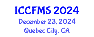 International Conference on Cinema, Film and Media Studies (ICCFMS) December 23, 2024 - Quebec City, Canada
