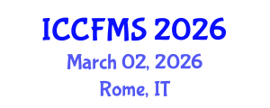 International Conference on Cinema, Film and Media Studies (ICCFMS) March 02, 2026 - Rome, Italy International Conference on Cinema, Film and Media Studies (ICCFMS) March 02, 2026 - Rome, Italy
