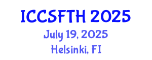 International Conference on Cinema Studies, Film Theory and History (ICCSFTH) July 19, 2025 - Helsinki, Finland