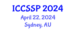 International Conference on Circuits, Systems, and Signal Processing (ICCSSP) April 22, 2024 - Sydney, Australia