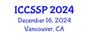 International Conference on Circuits, Systems, and Signal Processing (ICCSSP) December 16, 2024 - Vancouver, Canada