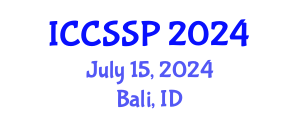 International Conference on Circuits, Systems, and Signal Processing (ICCSSP) July 15, 2024 - Bali, Indonesia
